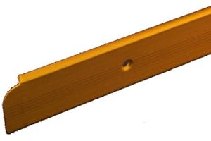 Kitchen Worktop Trim End Cap Matt Gold 30mm x 630mm by Rolabond