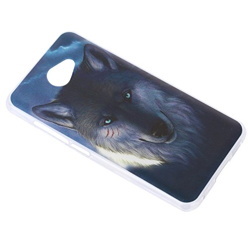 Lusee   Funda de silicona para Vodafone Smart Ultra 7 Suave Cascara TPU lobo vicioso