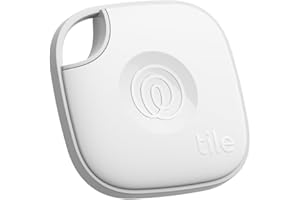 Tile by Life360 Mate - lokalizator Bluetooth do znajdowania kluczy, torebek i innych rzeczy. Znajdowanie telefonu. Zgodność: iOS i Android. 1 szt. (biały)