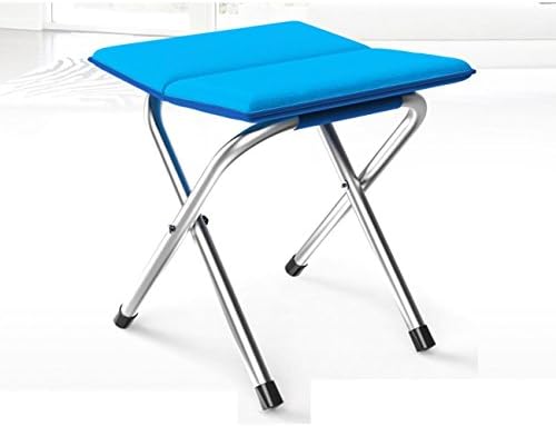 Heruai Cotton Mat Portable Folding stool thickened chair adult outdoor small bench change shoe stool , a
