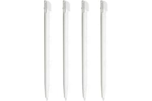 GENERIC 4x White Replacement Touch Screen Stylus Pens, Compatible with Nintendo 2DS consoles (Flat version)