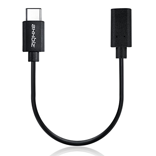 Axxbiz® CableBiz-C005 USB 2.0 Type-C (USB-C) auf Micro-USB (FeStecker Adapter) Laden und Synchronisieren – Sicheres Laden durch 56k Ohm Widerstand – 15 cm – Schwarz - 3