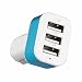 LipiWorld 3 port Usb Car Charger (Blue) RS.199.00