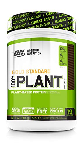 Optimum Nutrition 100% Plant Gold Standard - Chocolat, 19 Portions - A base de Proteine Vegan en Poudre, 640 g