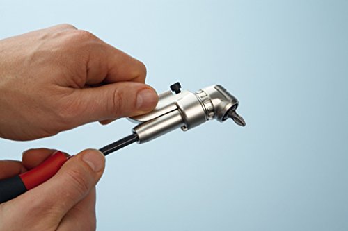 Wiha Winkelschrauber mit um 105° abgewinkeltem Kopf / Schraubendreher Adapter für schwer zugängliche Stellen / 1/4″ / 130 mm - 3