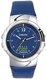 EUROCHRON (JUNGHANS-WERK) FUNKUHR ARMBANDUHR EDELSTAHLGEHÄUSE LEDERARMBAND 066/4404.00
