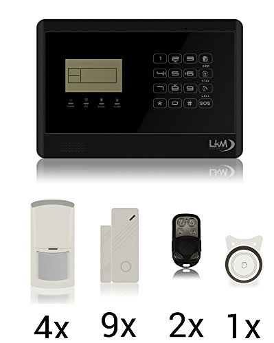 LKM Security WG-YL007M2E+8S+4PIR_01 Kit M2E Antifurto Allarme Casa Wireless