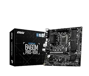 MSI B460M PRO-VDH ProSeries Motherboard (MATX, Intel B460 Chipset, LGA 1200, 1x PCIe 3.0 x16 Slot, 2X PCIe x1 Slots, 6X USB 3.2 Gen1, 6X USB 2.0 Ports, DVI-D, VGA, HDMI)