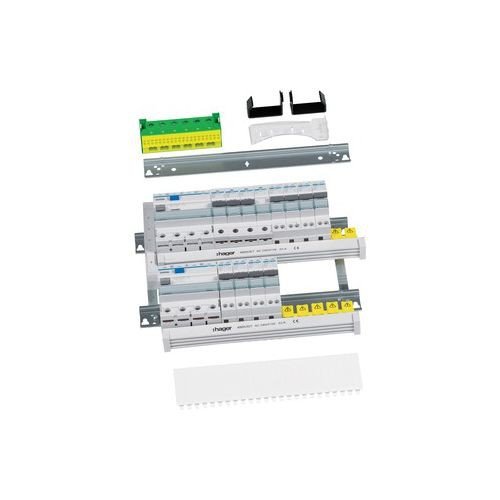 Preisvergleich Produktbild Hager Wohnungsverteiler verschient mit 2 FI VZ24AP12