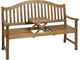 B/T/H (ca.) 150 x 64 x 106 cm Utah Gartenbank 3-Sitzer aus Eukalyptus FSC® 100%