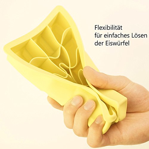 2er Pack – 15er Silikon Eiswürfelform, Pralinenform, Schokoladenform etc. | 100% BPA Frei | geschmacksneutral und geruchsfrei | Maße 33x33mm - 3