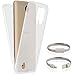 Price comparison product image EGO® Double Touch Case + GRATIS Ladekabel Armband für LG K10 2017 360 ° Grad komplette TPU Silikon Hülle vorne hinten Beidseitiger Schutz Full Handy Tasche transparent Front Back doppelseitig