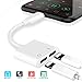 Price comparison product image Headphone Dongle Jack Adapter for iPhone X Adapter Connector Accessories & AUX Audio+Call+Charge Adaptor for iPhone X/7/7P/8/8P/XR/XS/XS XS MAX Earphone Cable Splitter Audio Jack Cable Support iOS 12