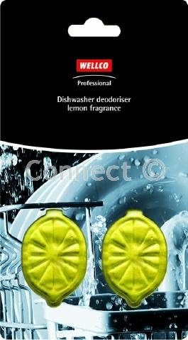 Wellco Professional Dishwasher deodoriser (Wellco professional, Accessory) Dishwasher deoderiser removes unpleasant smells from the dishwasher leaving a lemon fragrance inside.