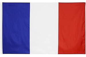 flyorigin Drapeau France 90 x 60 cm Drapeau National français Coupe Football Fanion Sport Drapeau France Flag