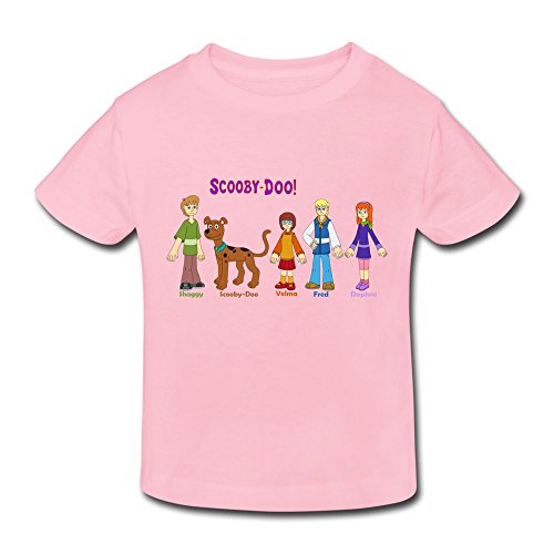 Toddler Kids Little Boy's Girl's Scooby Doo Friends T Shirt LightPink Size 5-6 Toddler
