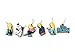 6 pcs Frozen Caroon Zipper Pull Charms for Jacket Backpack Bag Pendant - Anna Olaf Snow Queen Hanz