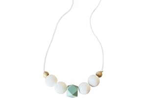 Collier d'allaitement BABY SHELL - Sweet Candy - FAIT MAIN EN FRANCE (Aigue-Marine)