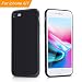 Produktbild TOPLUS iPhone 7 Hülle Schwarz Matt, iPhone 8 Hülle Handyhülle, Soft TPU Bumper Case Ultradünn Kratzfest Stoßfest Handyhülle für iPhone7 iPhone8 [4,7 Zoll] (Schwarz)