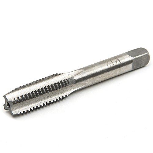 Fortag 7 tlg HSS Gewindebohrer metrischer Gewindeschneidsatz Maschinengewindebohrer Handgewindebohrer Maschinenspirale Handhahn Bohrer Satz M3-M12 - 5