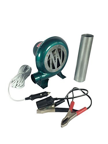 Sunlar - Soplador eléctrico de 12 V y 60 W de CC para forja y barbacoa, se puede conectar al coche y usar en campings