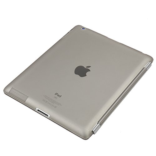 Besmall Neu Ultra Slim Edles iPad 2 3 4 Hülle – Smart Cover Leder Case Schutz Hülle Tasche + Back Case – inkl. Displayschutzfolie Reinigungstuch Stift mit Multi Ständer Auto Sleep Wake (iPad 2/3/4, Farbe:Weiß) - 4