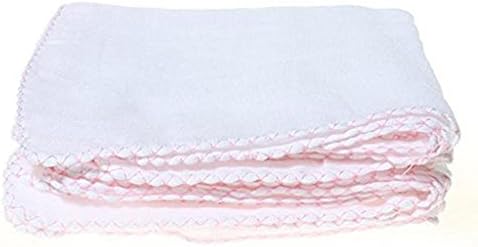 Lanwow Cotton Facial Cleansing Muslin Soft Cloths Remove Makeup Tool Pink