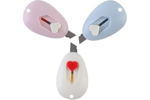 LSUWDE 3pcs Wrap Box Opener,Safe Mini Blade Package,Parcel Envelope Openers, Effortless Unpacking, Portable Design, Precise Cutting, Applies to Office, School & Home Use