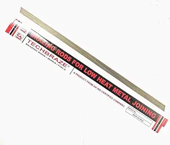 TECHBRAZE Silver Brazing Rod 43% (1.60 X 500mm, pack of 05 pieces)