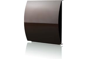 FANTRONIX 100 mm Clean Air Wall Mounted PVC External Wall Wind Sound Baffle Vent Cover for Fresh Air Draft Excluding Air Ventilation for Extractor Fans & Heat Recovery