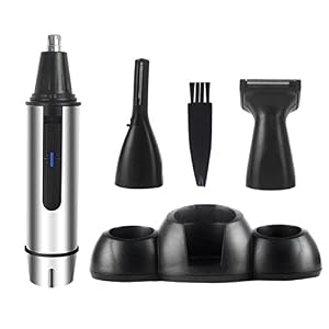 Nose Hair Trimmer, HLYOON 3 in 1 Waterproof Stainless Steel Ear Hair Trimmer, Wet/Dry Beard and Eyebrow Trimmer Grooming… - Image 3