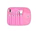 7pcs Makeup Brush Set Tools Makeup Toiletry Kit Wool Brand Makeup Brush Set Case Pink