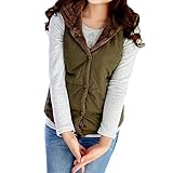 iHENGH Neujahrs Karnevalsaktion Damen Herbst Winter Bequem Mantel Lässig Mode Jacke Frauen Mit Kapuze Weste Outwear Dame Warme Mantel Lange Dicke Baumwolle Gefütterte Dünne Jacke