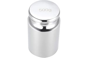 sourcing map Gramm Kalibriergewicht 500g M1 Präzision Chromstahl für digitale Waagen