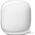 Google Wifi Pro – Wi-Fi 6E Reliable home system with fast speed and whole-home coverage Mesh router snow, Pack of 1
