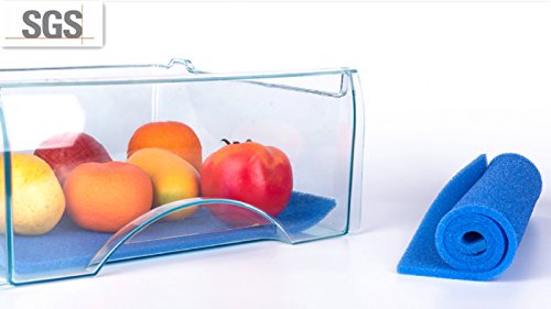 Food Grade Fruit & Vegetable Life Extender Liner for Refrigerator Drawer Liner (Blue) by DAH