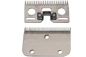 Folk Set de Cuchillas de Recambio para esquiladora Lister B3-1,6 mm Grosor, 35 Dientes, 24 Dientes, Caballos, Perros, burros, mulos