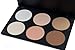 ZoyAsh Professional 6 Colors Makeup Cosmetic Contour High Quality Concealer Face Powder Palette in a Box
