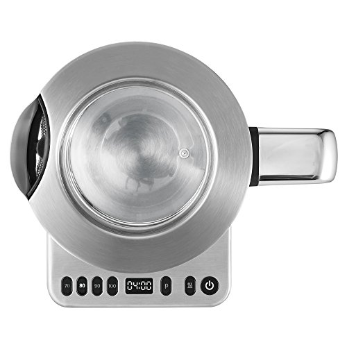 WMF LONO Tee- und Wasserkocher 2-in-1, variable Temperatureinstellung, 1,7 l Wasser und 1,4 l Tee, 3000 W, Schott Duran Glas, cromargan matt/silber - 6