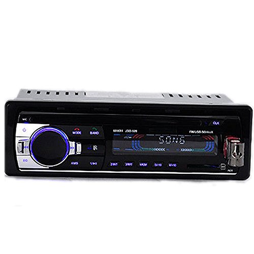 PolarLander Car Radio Audio USB/SD/MP3 Player Receiver Bluetooth Hands-free with Remote Control Black 1 Din
