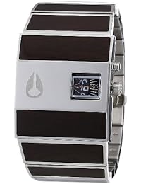 Nixon 1401 A028 - Reloj analógico de caballero de cuarzo con correa de acero inoxidable marrón