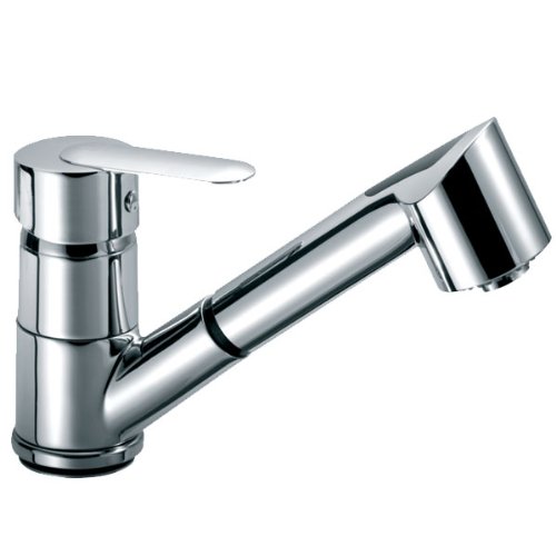 ausziehbare Küchenarmatur Spültischarmatur Küchen Wasserhahn mit ausziehbarer Brause von KFA Modell "CYRKON"