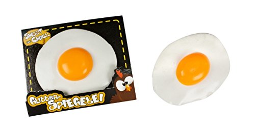 Preisvergleich Produktbild 2x Glibber Spiegelei Sticky Scherzartikel Wandklatscher