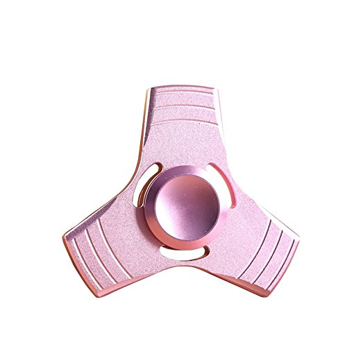Allouli Hand Spinner Metal Fidget Toy Relieves ADHD, and Boredom for Adult , EDC Focus Toy, Pure Copper - Up to 5 Mins