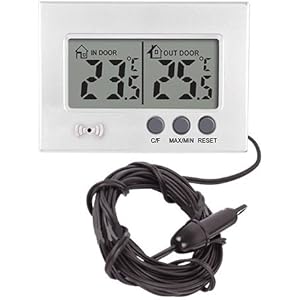 DIGITALTHERMOMETER FÜR TERRARIUM ELEKTRONISCH MESSGERÄT INNEN UND AUßEN 220209