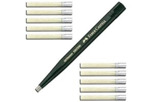 Faber-Castell – girevole penna con vetro gomma, colore fusto: Verde