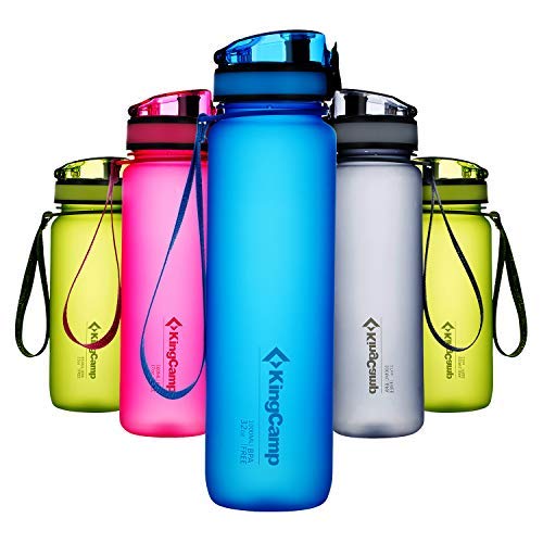 KingCamp TRITAN Sports Water Bottle 650ml BPA-Free with Wide Mouth Opening for Fast Water Flow & Lea KingCamp TRITAN Sports Water Bottle 650ml BPA-Free with Wide Mouth Opening for Fast Water Flow & Lea