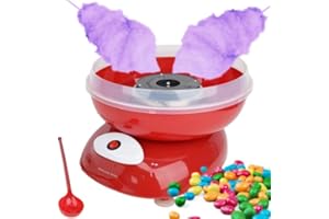 Domestic King Candy Floss Maker 500W, Retro Machine, Fairground Style, 30cm x 32cm- DK18018