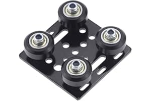 YYWEi 3D Drucker Zubehör Riemenscheibe mit Platte V-Slot Aluminium Riemenscheibe Profil für CNC und 3D Drucker 2020V Aluminium-Profilverbindung