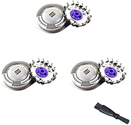 DoBaTo 3 PACKS Dual Precision Dual Blade System Compatible Replacement Shaving Heads Blades (Foil + Cutter) for Philips HQ8 Series PT720 AT890 AT896 with A Cleaning Brush